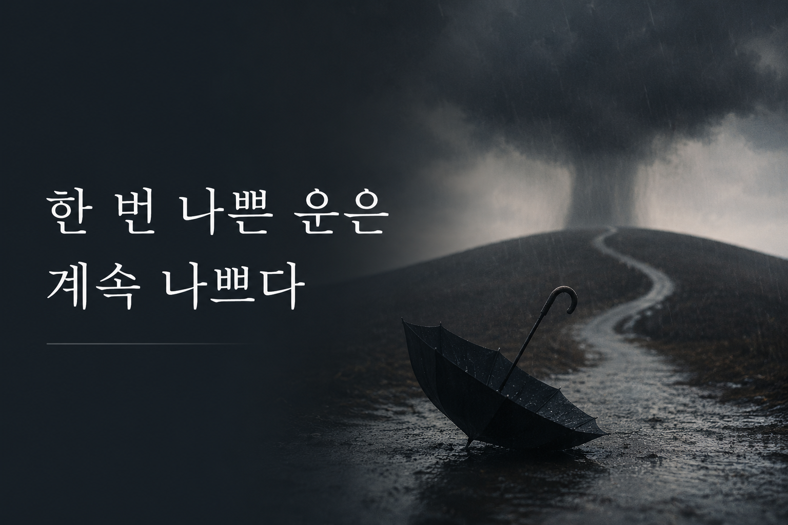 기사 자세히 보기 한 번 나쁜 운은 계속 나쁜 이유 — 자존감이 만드는 관계 패턴
